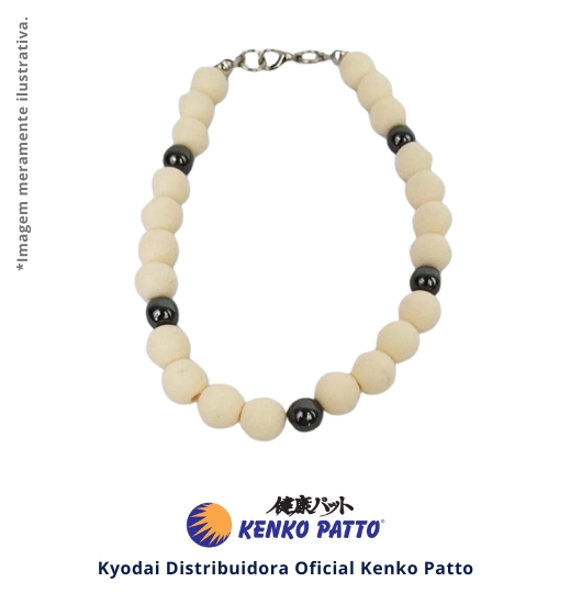 Pulseira Marfim Kenko Patto com Ímã e Photon Íon